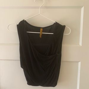 Black Rachel Pally Jersey crop top
